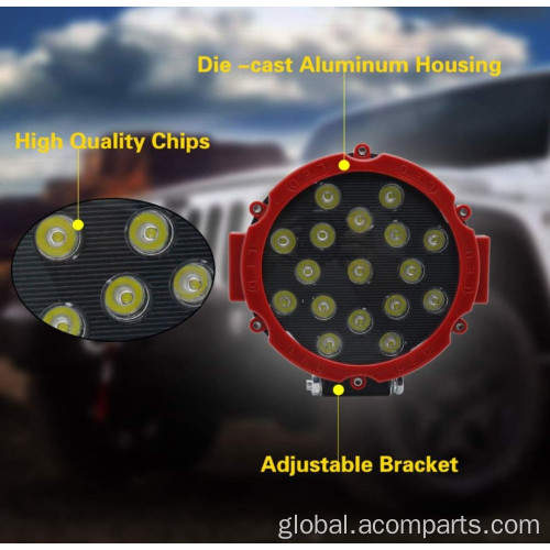 72w Led Wor Light Cob Driving lights Spot Offroad Fog Driving 4WD Boat Supplier